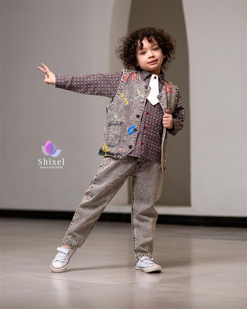 3 تیکه ژیله شلوار (کُد207)پَک 12عددی